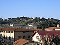 Left bank of Florence and Piazzale Michelangelo on the right