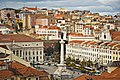 Rossio plazaren ikuspegia.