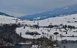 Vy över Pont-la-Ville