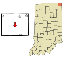 Location in the state of Indiana