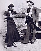 Bonnie Parker und Clyde Barrow (23. Mai 1934)