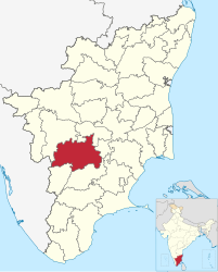 Distretto di Dindigul – Mappa