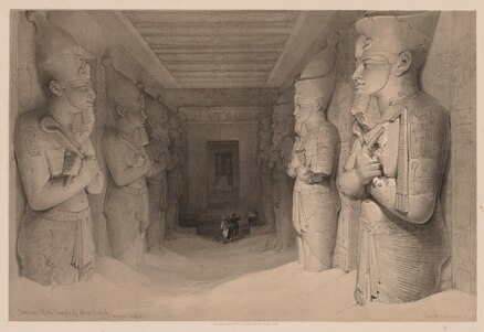 Intérieur du temple d' Abou Simbel