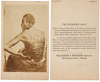 Third and final photo of Peter, taken sometime later; note growth of facial and head hair and somewhat more confrontational pose; this was the version shared with Harper's Weekly