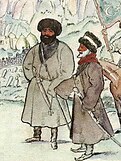 Najmuddin of Gotzo (left) and Uzun-Hajji