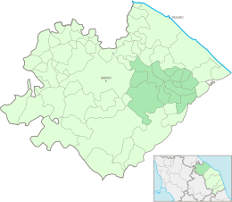 Comunità Montana del Metauro – Mappa