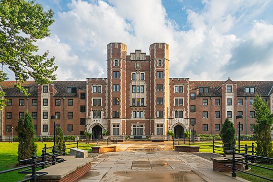 Cary Quadrangle at Purdue University in the summer of 2016.