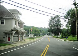 Southbound NY 395 (Main Street) in Delanson