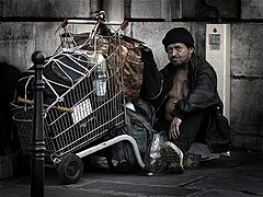 Second place: Homeless person in Paris Eric Pouhier (CC BY-SA 2.5)