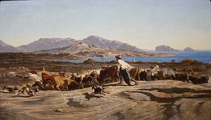 Émile Loubon Vue de Marseille prise des Aygalades