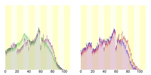 秩父市人口分布圖