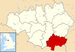 Stockport shown within Greater Manchester