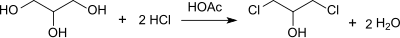 Synthese von 1,3-DCP mit HCl