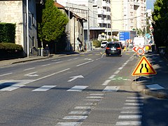 Panneau AK3 à Annemasse.