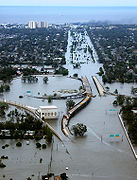 Nueva Orleans inundada por el Huracán Katrina