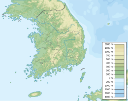 鬱陵島在大韩民国的位置