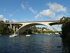 Tarban Creek Bridge from the west.