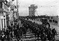 Image 25The I Battalion of the Army of National Defence marches on its way to the front, 1916. Greece joined united with the Allies side in summer 1917. (from History of Greece)