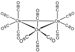 Strukturformel von Triosmiumdodecacarbonyl