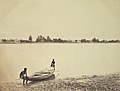 A local boat in northern Calcutta, 1875