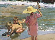 Children at the Seashore by Joaquín Sorolla (1903)