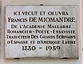 Plaque au no 56.