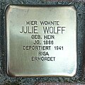 Stolperstein für Julie Wolff