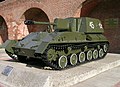 Tunul de asalt sovietic SU-76 era folosit uneori și ca artilerie autopropulsată