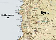 Physical-political map of Alawite region