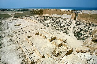 Vue aérienne de la cour du temple.