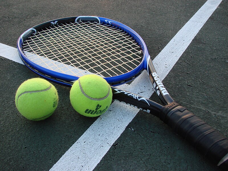 File:Tennis Racket and Balls.jpg