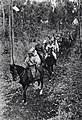 Companhia montada da Polícia Supranumerária Judaica liderada por um oficial do Exército Britânico no Vale de Jezreel, em 1938.