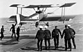 Squadron Commander Edwin Dunning startet auf der HMS Furious