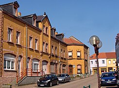 Maison en briques jaunes de L'Hôpital (Moselle).