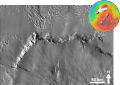 Olympus Rupes, der nördliche Teil des Olympus Mons