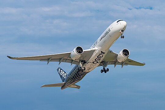 Airbus A350-941 (reg. F-WWCF, MSN 002) in Airbus promotional CFRP livery at ILA Berlin Air Show 2016.