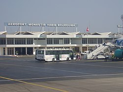 Facade of Monastir Habib Bourguiba International Airport