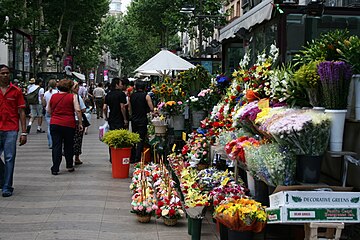 Català: Parada de flors English: Flowers stall