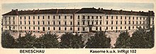 Kaserne in Beneschau (Das Gebäude war 2018 noch existent) Koordinate: 49° 46′ 38″ N, 14° 41′ 14″ O49.77722222222214.687222222222