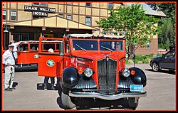 Vintage shuttle from Essex station to the Izaak Walton Inn