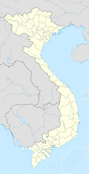 Map showing the location of Lò Gò-Xa Mát National Park