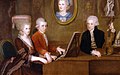 Image 14The Mozart family c. 1780. The portrait on the wall is of Mozart's mother. (from Classical period (music))