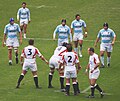 Argentina under kamp på Twickenham mot England i 2006.