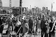 Women cleaning team in Riga, July 11, 1941