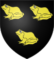 Blason de Pharamon, selon l'Armorial de la Table Ronde (vers 1490).