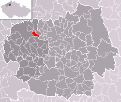 Localização de Lhotka nad Labem