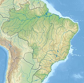 Map showing the location of Mananciais de Campos do Jordão State Park