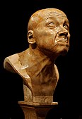 Franz Xaver Messerschmidt kilencedik karakterfeje (alabástrom, 1770 után)