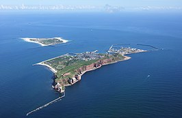 Helgoland met erachter Düne