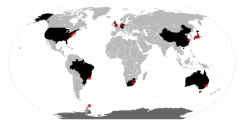 Ciudaes participantes.